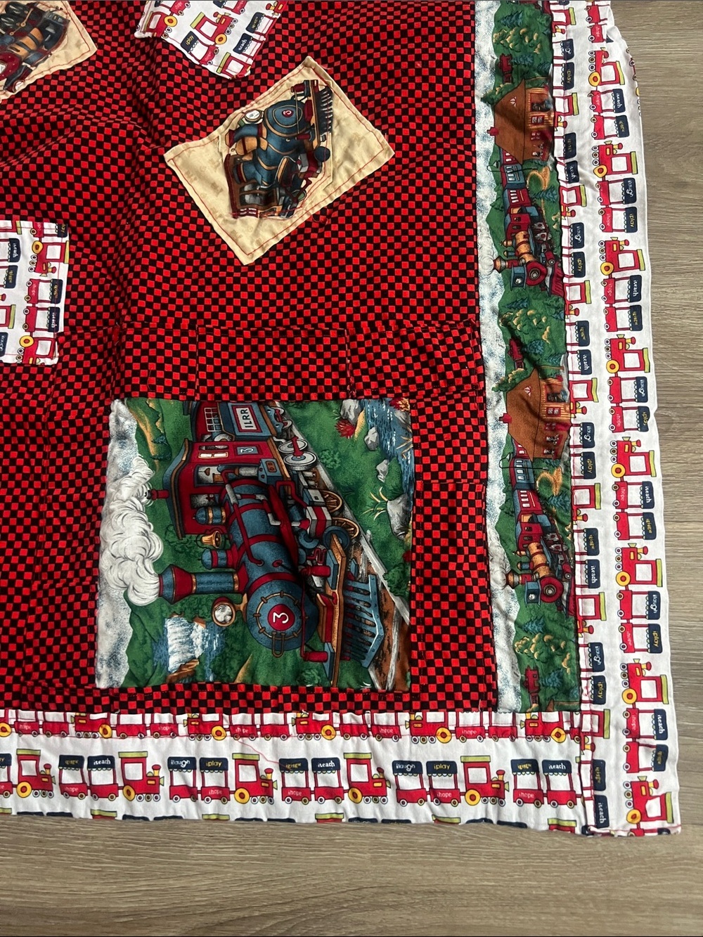 Handmade Train Quilt - Picture 6 of 15